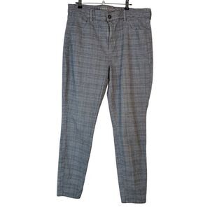 American Eagle Hi-Rise Houndstooth Plaid Jeggings Womens 16 Modern Casual Grunge